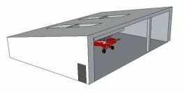 Series A Aircraft Hangar - Detailing Door Openings and Removable Posts